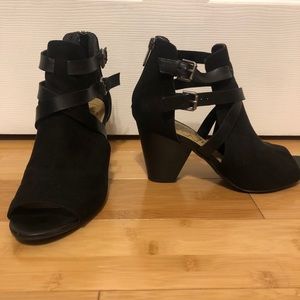 Libby Edelman Strappy Open Toe Bootie